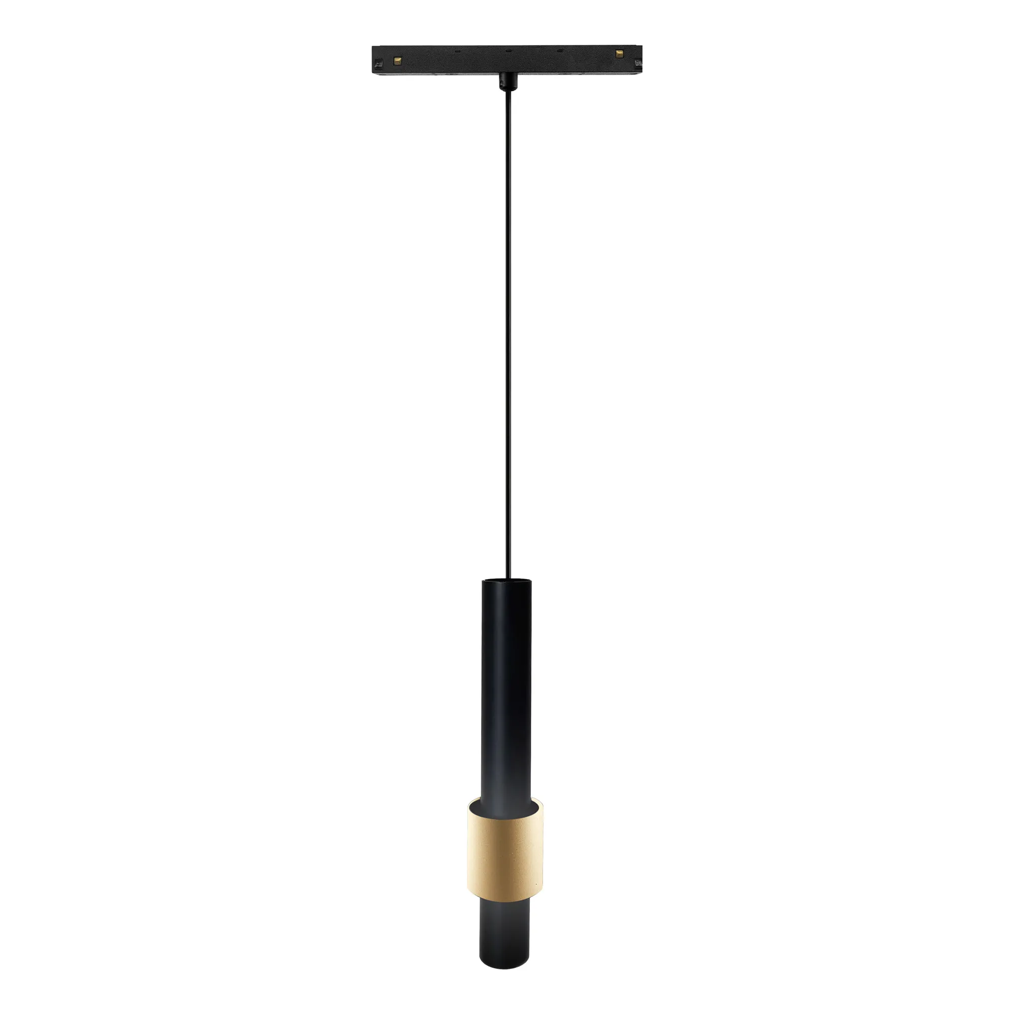 M8445  Magneto Track 200mm Tube Pendant, 7W LED, 3000K, 560lm, Black/Gold,